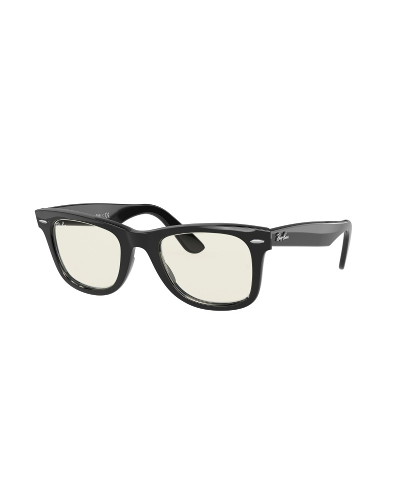 Ray-Ban 2140 Wayfarer 901/5F Shiny Black Sunglasses