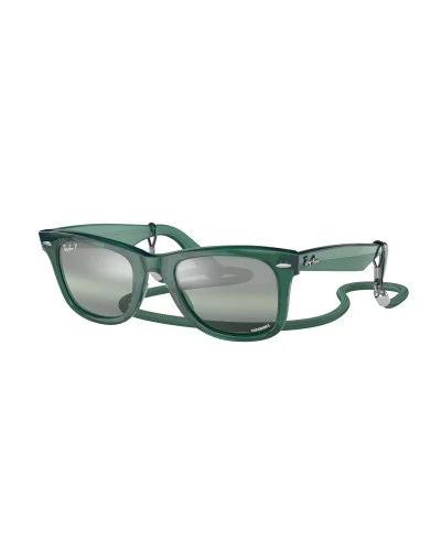 Ray-Ban 2140 Wayfarer 6615G4 Green Sunglasses
