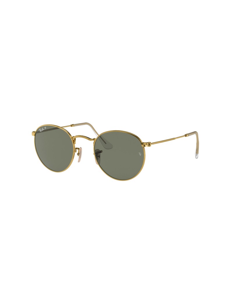 Ray-Ban 3447 Round Metal 001/58 Gold Sunglasses