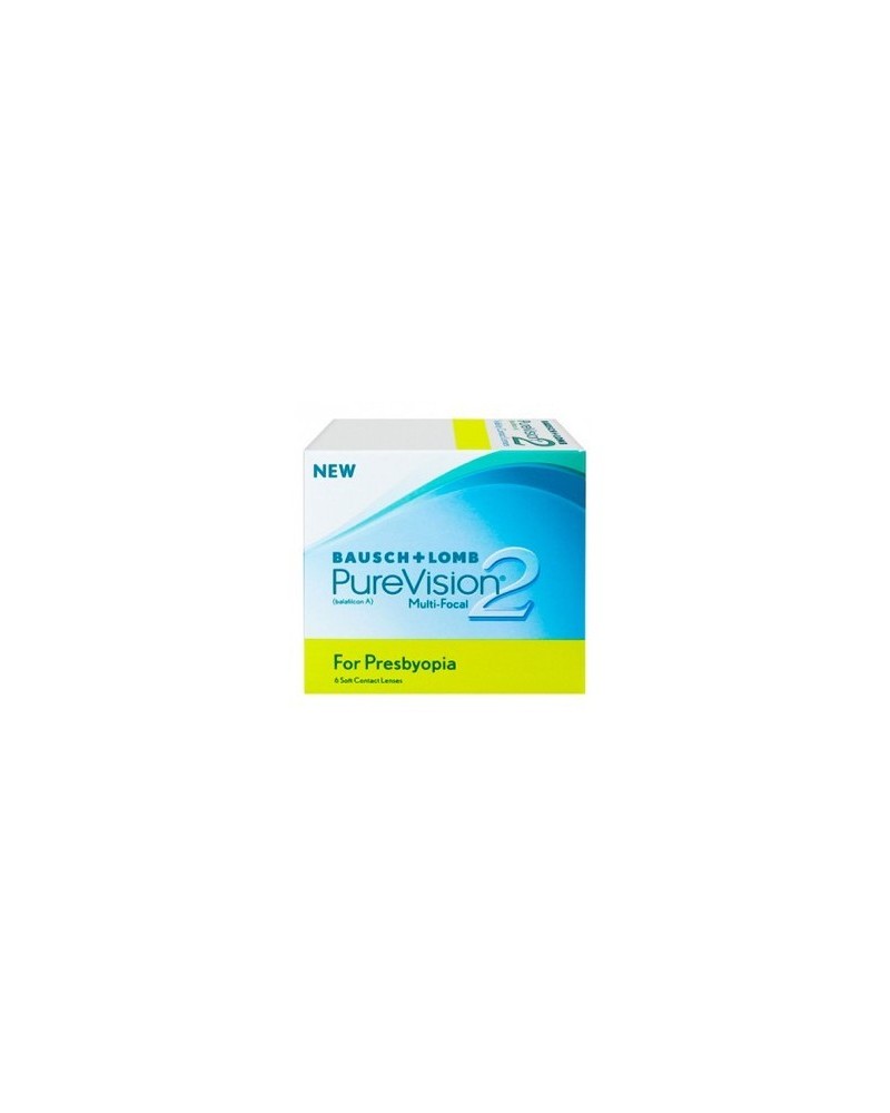 Purevision 2 For Presbyopia 6 Monthly Contact Lenses Box