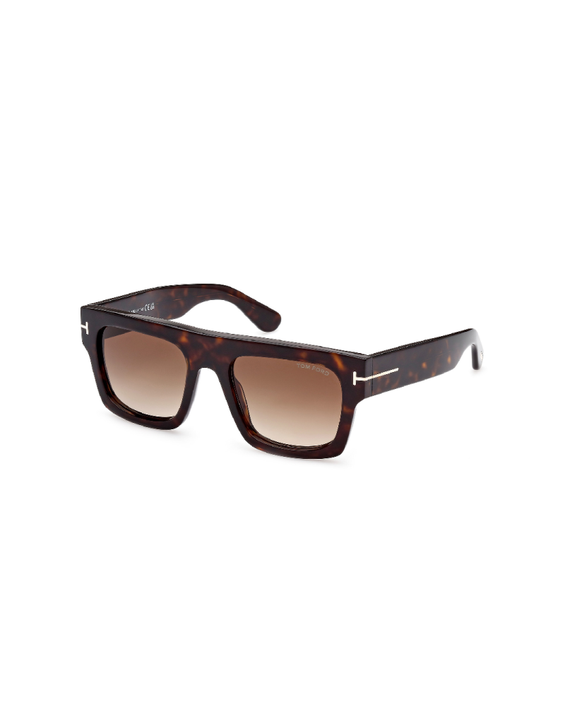 Tom Ford Ft0711 Fausto 52F Shiny Black Sunglasses