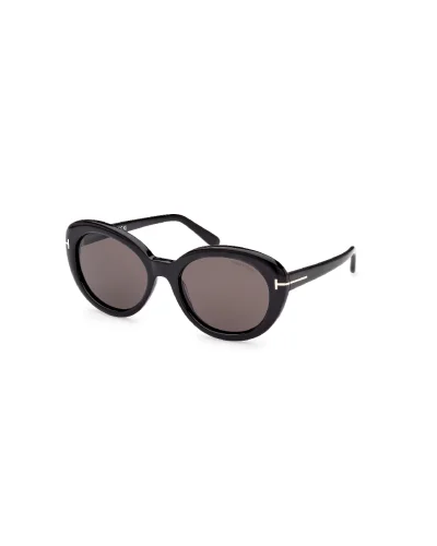 Tom Ford Ft1009 Lily-02 01A Shiny Black Sunglasses