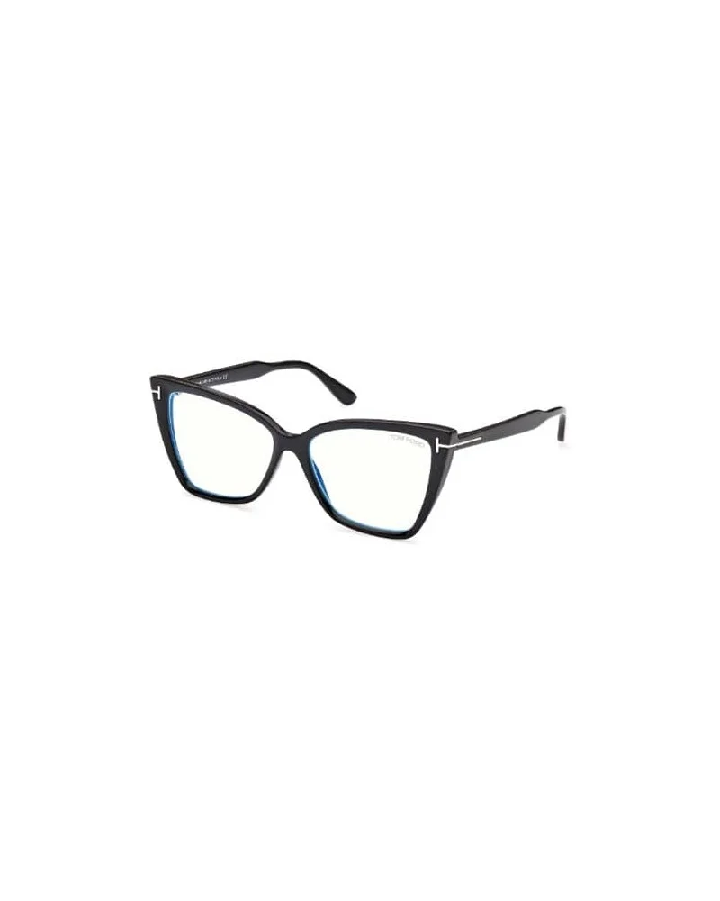 Tom Ford Ft5844-55001 001 Shiny Black Eyeglasses