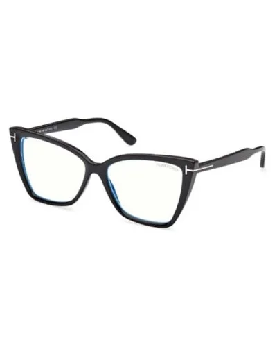 Tom Ford Ft5844-55001 001 Shiny Black Eyeglasses